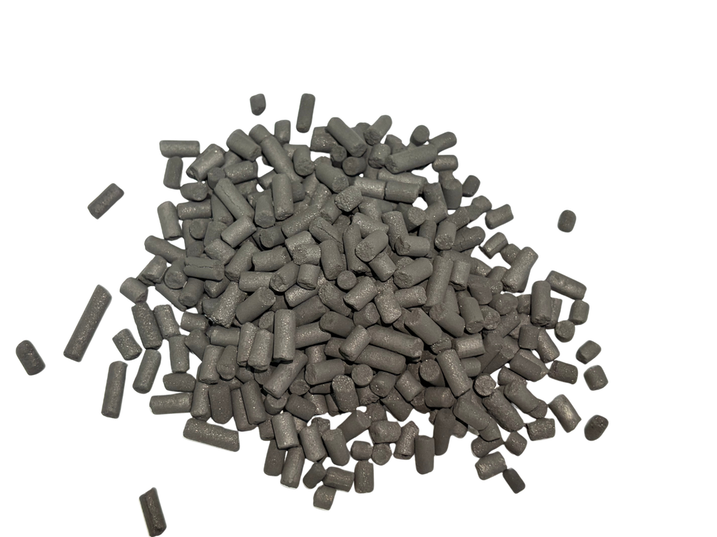 Hydrogen Sulphide removal pellet activated carbon/potassium hydroxide impregnated carbon